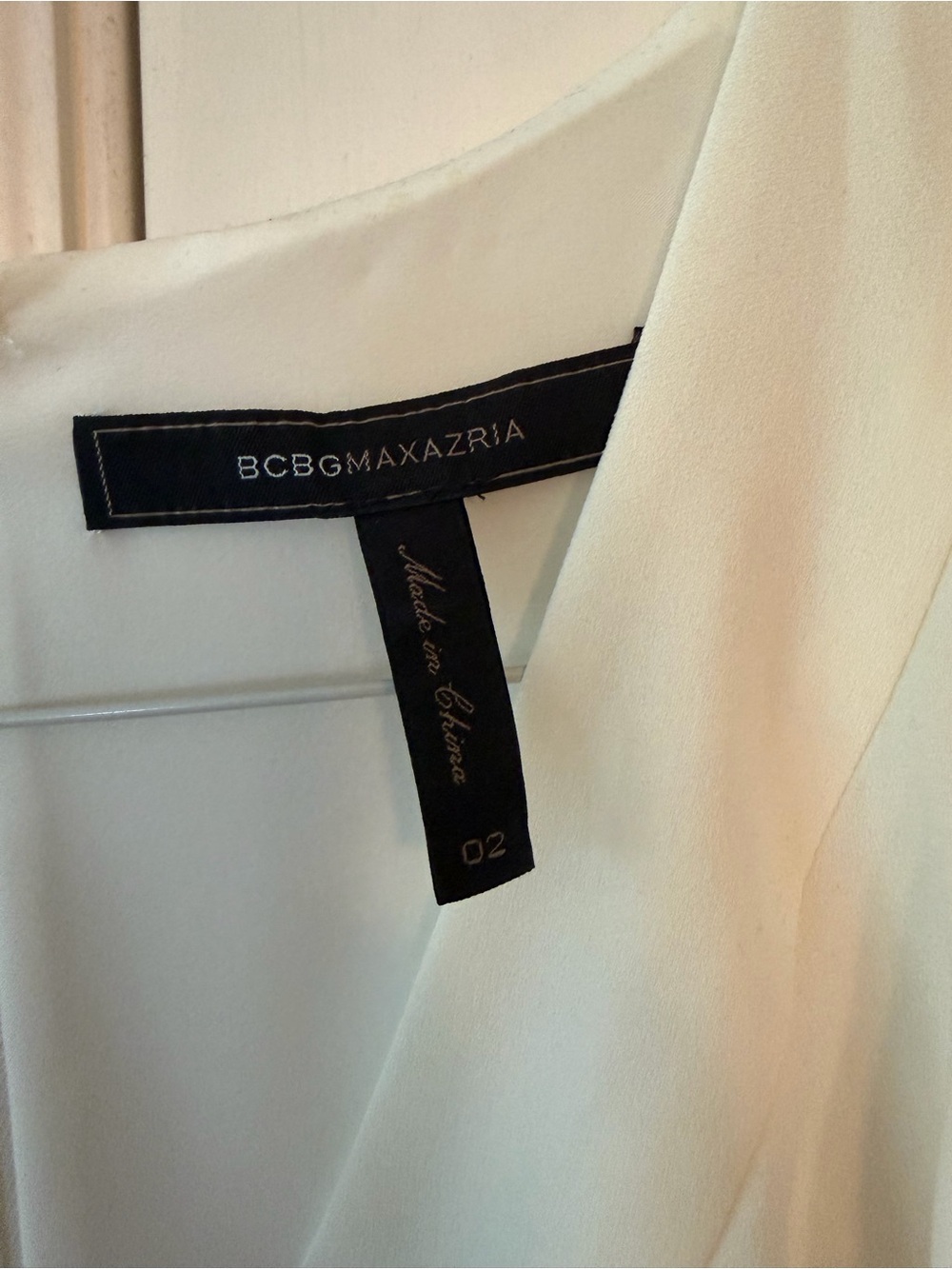 White Ruffle V-Neck Dress - Picture 2 of 3